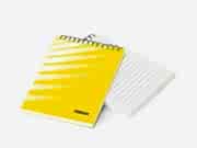 заказать печать 300 блокнотов  «А6», 60 листов, 1+1