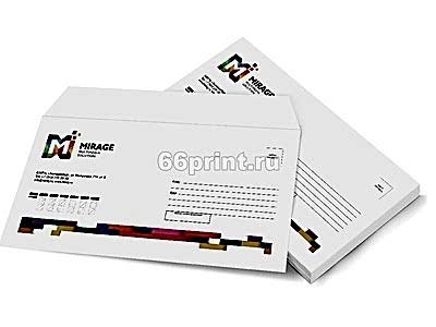 заказать печать 1 000 конвертов «E65» 4+0