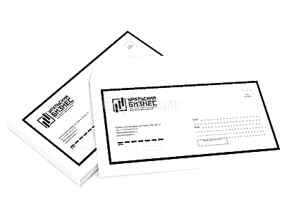 заказать печать 5000 конвертов «E65» 1+0