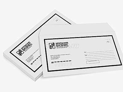 заказать печать 3 000 конвертов «E65» 1+0