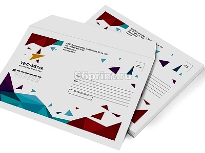 заказать печать 3 000 конвертов «C5» 4+0