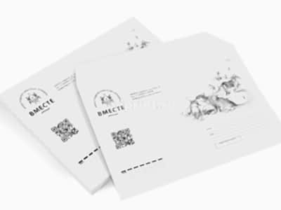 заказать печать 3 000 конвертов «С4» 1+0