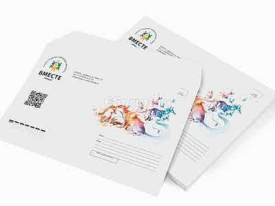 заказать печать 300 конвертов «C4» 4+0