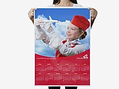 заказать печать 1 000 календарей плакатов «B2» 