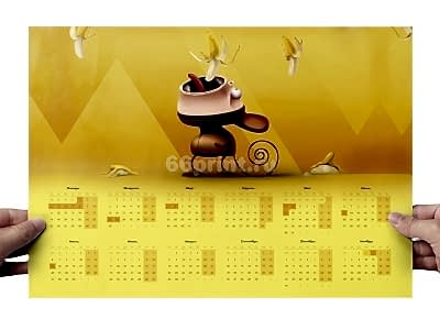 заказать печать 1 000 календарей плакатов «A3» 