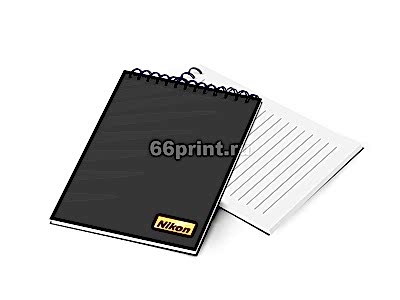 заказать печать 500 блокнотов «А6», 30 листов, 1+1