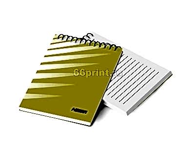 заказать печать 1 000 блокнотов  «А6», 64 листа, 1+1