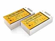 заказать печать 2 000 билетов 105x50 мм.