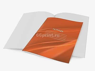заказать печать 500 тетрадей  «A5», 24 листа, 1+1