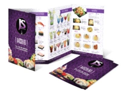 заказать печать 1 000 буклетов «А6» 420x148 мм.