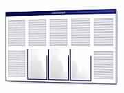 заказать печать Информационная доска, 1220х760 мм., 3 кармана