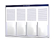 заказать печать Информационная доска, 980х760 мм., 4 кармана