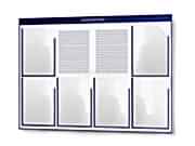 заказать печать Информационная доска, 980х760 мм., 6 карманов