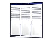 заказать печать Информационная доска, 740х760 мм., 3 кармана