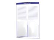 заказать печать Информационная доска, 500х760 мм., 2 кармана