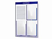 заказать печать Информационная доска, 500х760 мм., 3 кармана