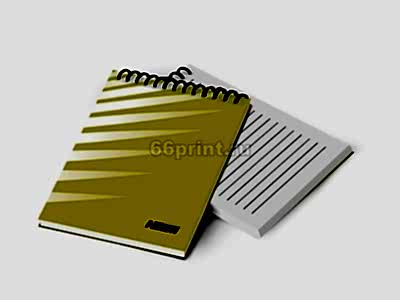 заказать печать 800 блокнотов  «А6», 60 листов, 1+1