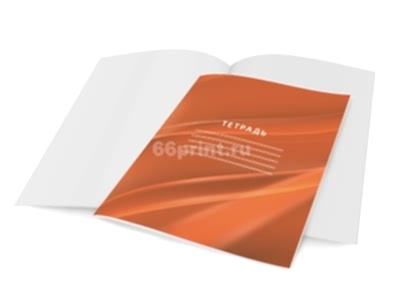 заказать печать 50 тетрадей  «A5», 24 листа, 1+1