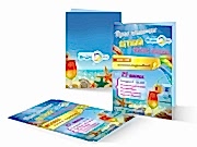 заказать печать 50 открыток «А6», в развороте «А5» полноцветная печать с обеих сторон