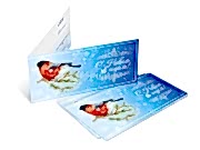 заказать печать 100 открыток «Евро», в развороте «420х100» полноцветная печать с обеих сторон