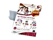 заказать печать 5000 флаеров «А4», 4+0