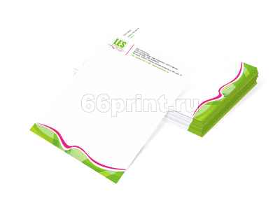 заказать печать 10 000 фирменных бланков «А4» 4+0, бумага 115 г/м²