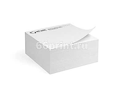 заказать печать 1 000 Куб-блоков 88x88 мм., печать в один цвет, в комплекте 100 листов