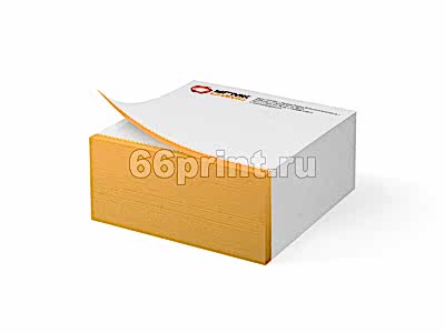 заказать печать 1 000 Куб-блоков 88x88 мм., полноцветная печать, в комплекте 100 листов