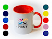 заказать печать 50 Цветных кружек, сублимационная печать