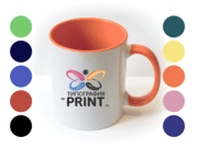заказать печать 75 цветных кружек, сублимационная печать