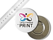 заказать печать 100 значков закатных, круглые, диаметр 78 мм., сублимационная печать