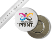 заказать печать 150 значков закатных, круглые, диаметр 78 мм., сублимационная печать