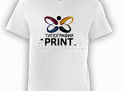 заказать печать 75 белых взрослых футболок, сублимационная печать