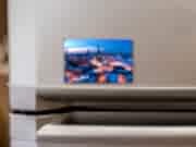 заказать печать 250 магнитов «86х54 мм», белый ПВХ пластик, магнитный винил 0.3 мм