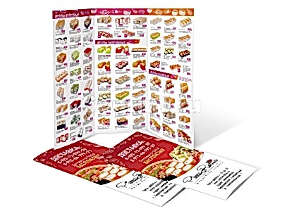 заказать печать 15000 буклетов «140х297 мм», в развороте 420х297 мм,  бумага 115 г/м², 2 фальца