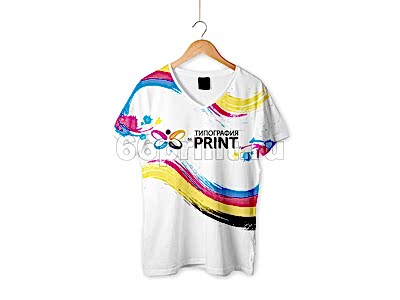 заказать печать 75 взрослых футболок с полной запечаткой