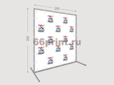 заказать печать Пресс волл 200х200 см. (конструкция + баннер с печатью 720 dpi)