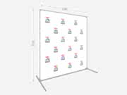 заказать печать Пресс волл 250х250 см. (конструкция + баннер с печатью 720 dpi)