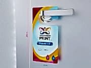 заказать печать 12000 ярлыков на ручку двери, форма № 3 «215х94 мм», 4+4, бумага 150 г/м²