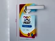 заказать печать 6000 ярлыков на ручку двери, форма № 3 «215х94 мм», 4+4, бумага 150 г/м²