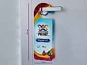 заказать печать 8000 ярлыков на ручку двери, форма № 2, «297х103 мм», 4+4, бумага 150 г/м²