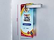 заказать печать 24 000 ярлыков на ручку двери, форма № 1, 4+4, бумага 150 г/м², «215х94 мм», 4+4, бумага 150 г/м²