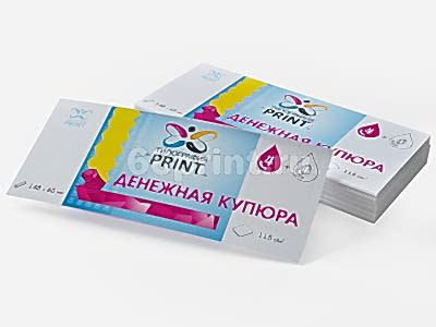 заказать печать 1000 флаеров «Денежная купюра», 4+0