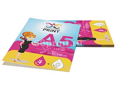 заказать печать 80 листовок «А5», 4+0