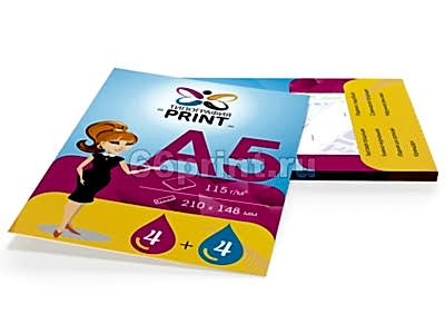 заказать печать 80 листовок «А5»