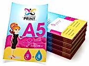 заказать печать 10 000 флаеров «А5»