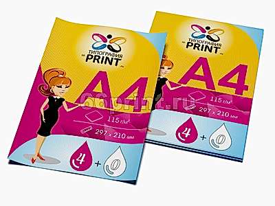 заказать печать 40 флаеров «А4», 4+0