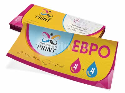 заказать печать 1 000 листовок «Евро»