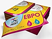 заказать печать 20 000 листовок «Евро»