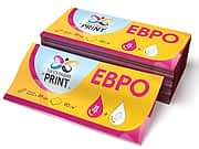 заказать печать 10000 флаеров «Евро», 4+0